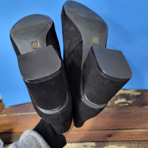 Bar lll Womens Ginaa Black Faux Suede Booties Shoes Size 6.5 - Picture 10 of 16